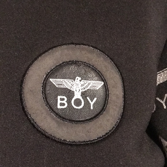 BOY LONDON Youth Small black Bomber Jacket 100% cotton with logo - Picture 4 of 11